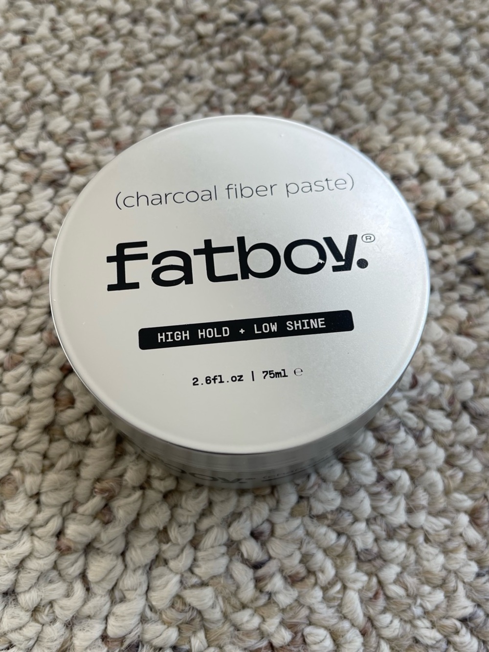 Charcoal Fiber Paste High Hold Low Shine - Silver